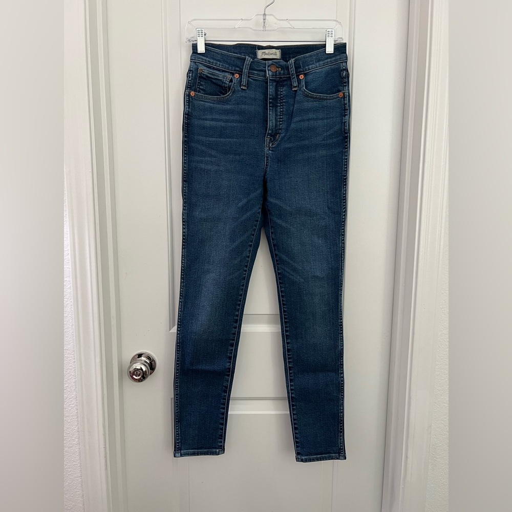 👖MADEWELL • High-rise skinny jeans • medium wash • size 27 x 28• EUC